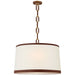 Ralph Lauren Canada - Three Light Pendant - Cody - Natural Brass with Saddle Leather- Union Lighting Luminaires Decor