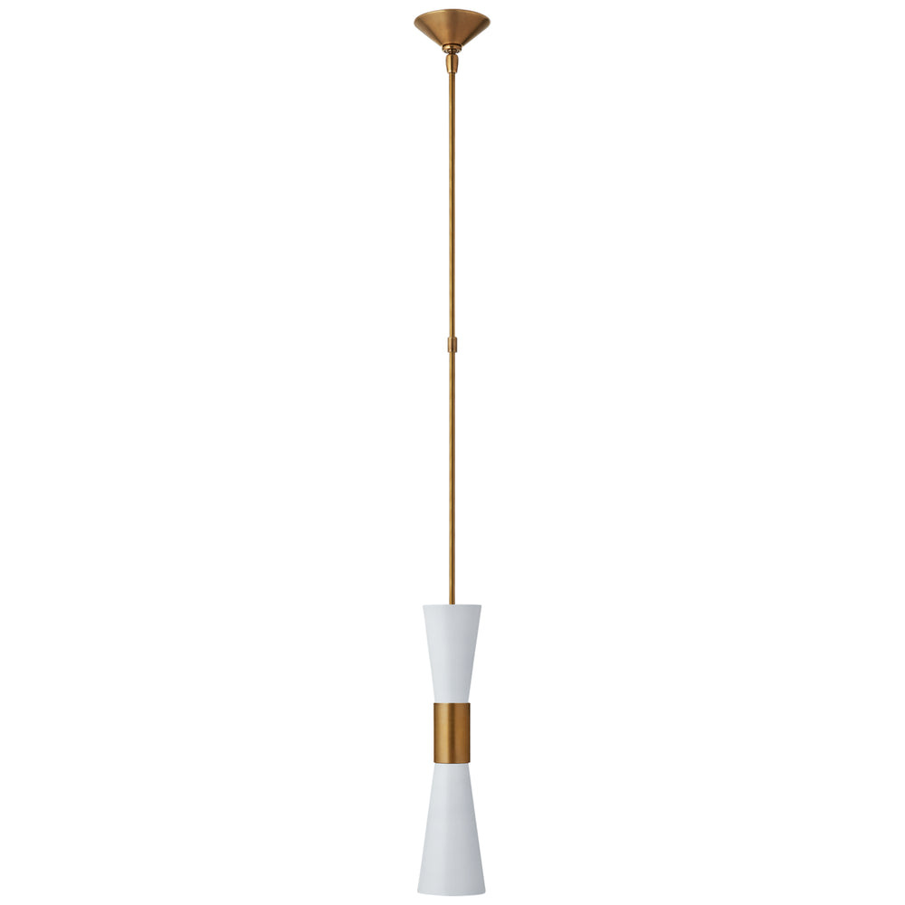 Visual Comfort Signature Canada - Two Light Pendant - Clarkson - Hand-Rubbed Antique Brass- Union Lighting Luminaires Decor