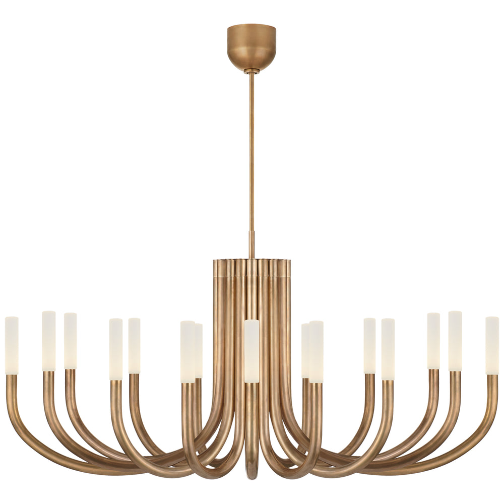 Visual Comfort Signature Canada - LED Chandelier - Rousseau - Antique-Burnished Brass- Union Lighting Luminaires Decor