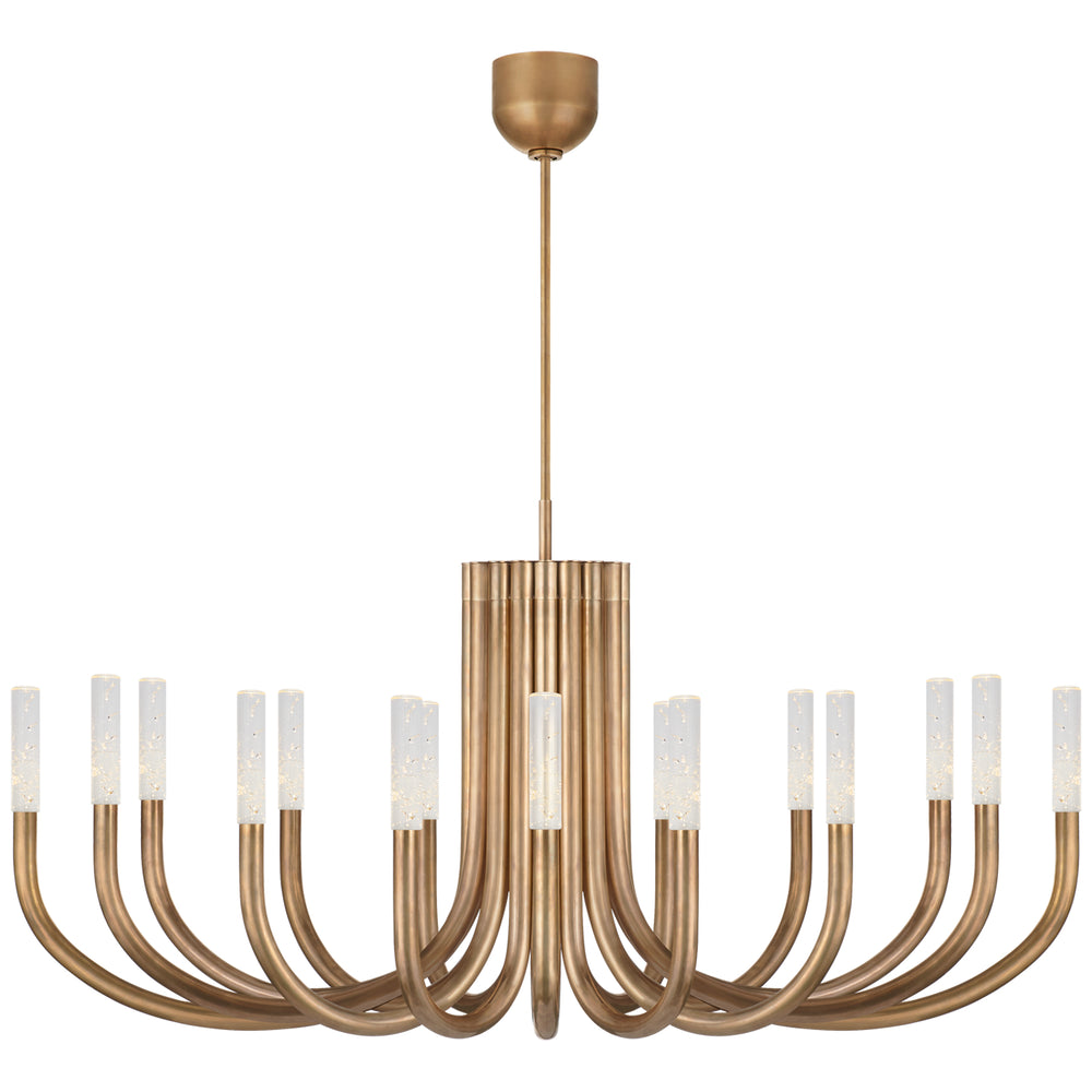 Visual Comfort Signature Canada - LED Chandelier - Rousseau - Antique-Burnished Brass- Union Lighting Luminaires Decor