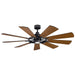 Kichler Canada - 65"Ceiling Fan - Gentry - Distressed Black- Union Lighting Luminaires Decor