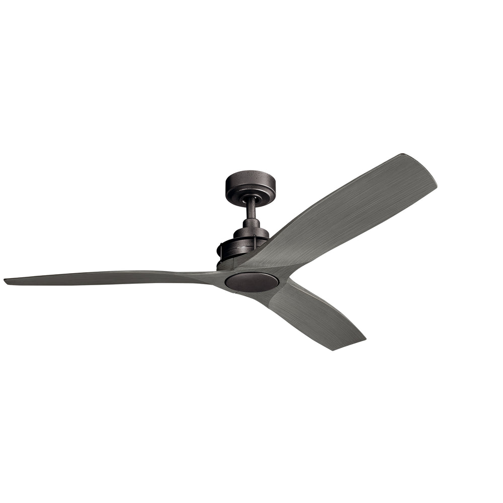 Kichler Canada - 56"Ceiling Fan - Ried - Anvil Iron- Union Lighting Luminaires Decor