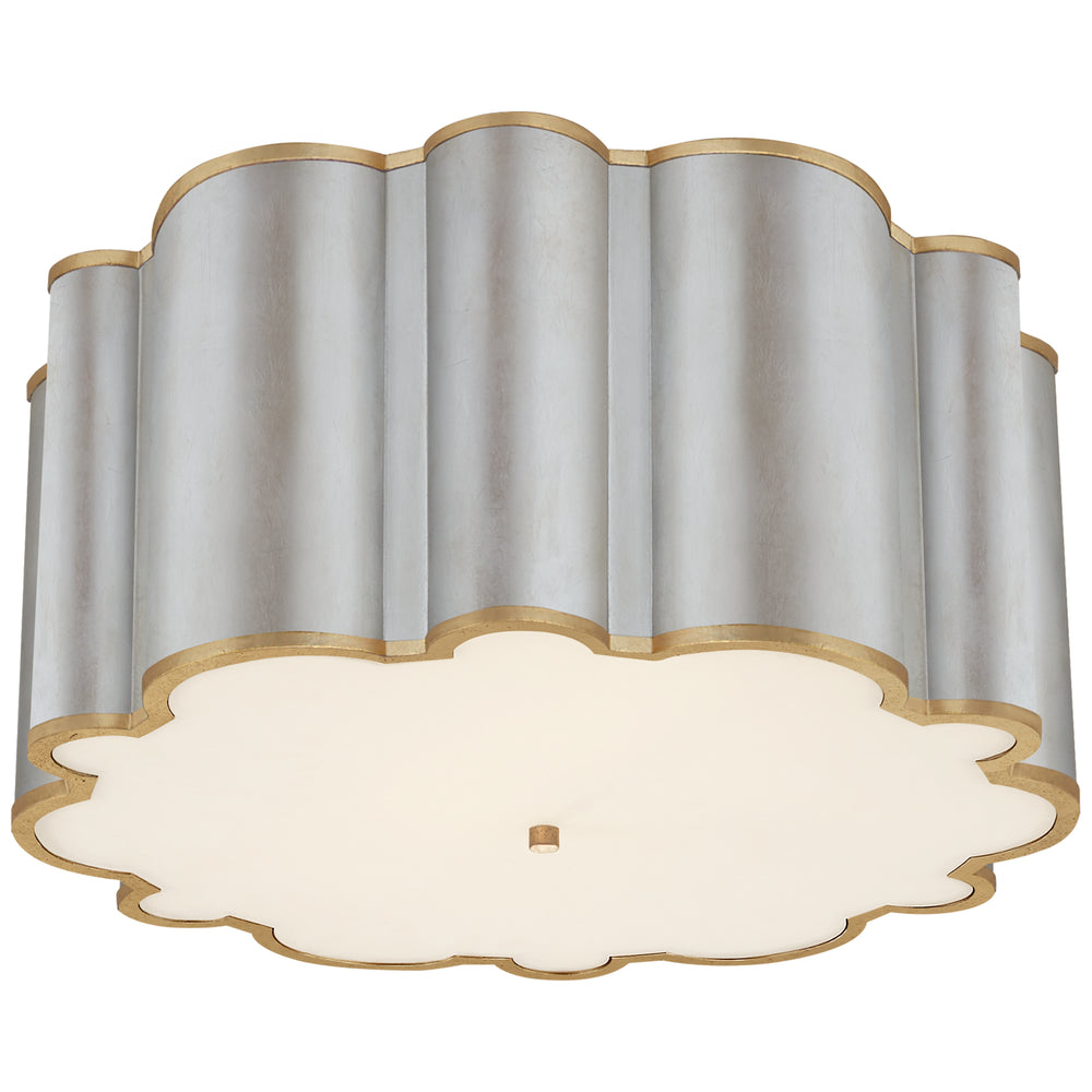 Visual Comfort Signature Canada - Four Light Flush Mount - Markos - Burnished Silver Leaf with Gild- Union Lighting Luminaires Decor