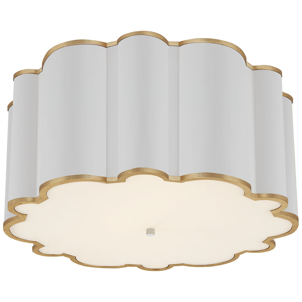 Visual Comfort Signature Canada - Four Light Flush Mount - Markos - White with Gild- Union Lighting Luminaires Decor
