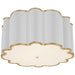 Visual Comfort Signature Canada - Four Light Flush Mount - Markos - White with Gild- Union Lighting Luminaires Decor