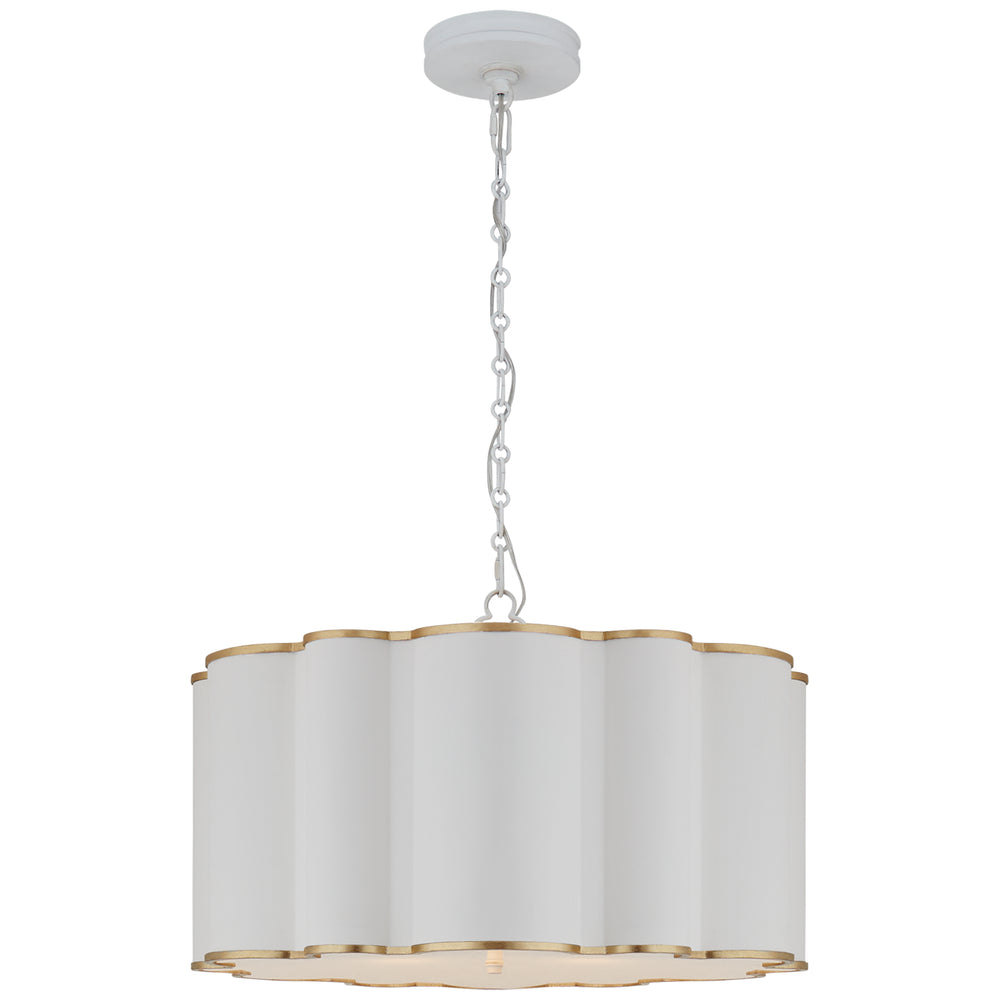 Visual Comfort Signature Canada - Four Light Pendant - Markos - White with Gild- Union Lighting Luminaires Decor