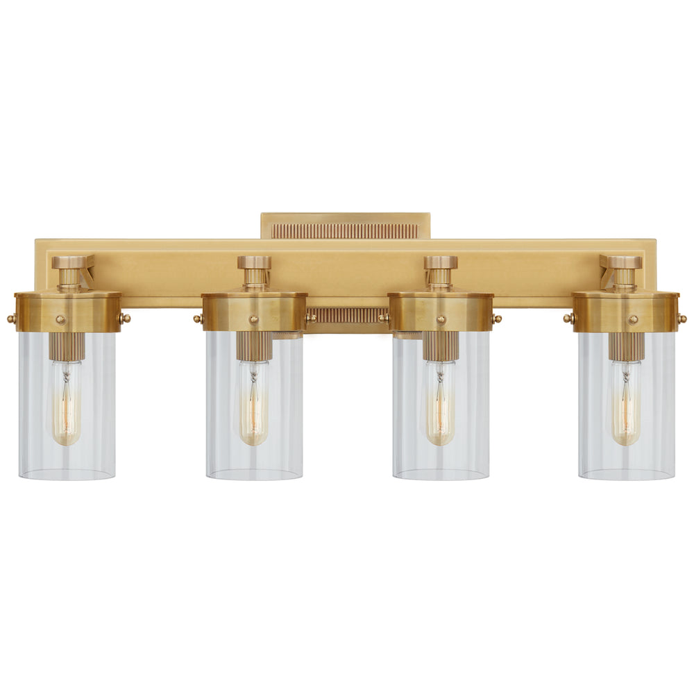 Visual Comfort Signature Canada - Four Light Bath Sconce - Marais - Hand-Rubbed Antique Brass- Union Lighting Luminaires Decor
