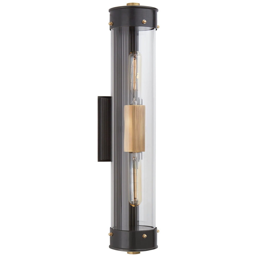 Visual Comfort Signature Canada - Two Light Bath Sconce - Marais - Bronze with Antique Brass- Union Lighting Luminaires Decor