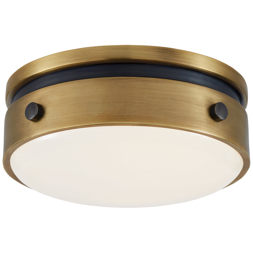 Visual Comfort Signature Canada - LED Flush Mount - Hicks - Bronze with Antique Brass- Union Lighting Luminaires Decor