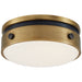 Visual Comfort Signature Canada - LED Flush Mount - Hicks - Bronze with Antique Brass- Union Lighting Luminaires Decor