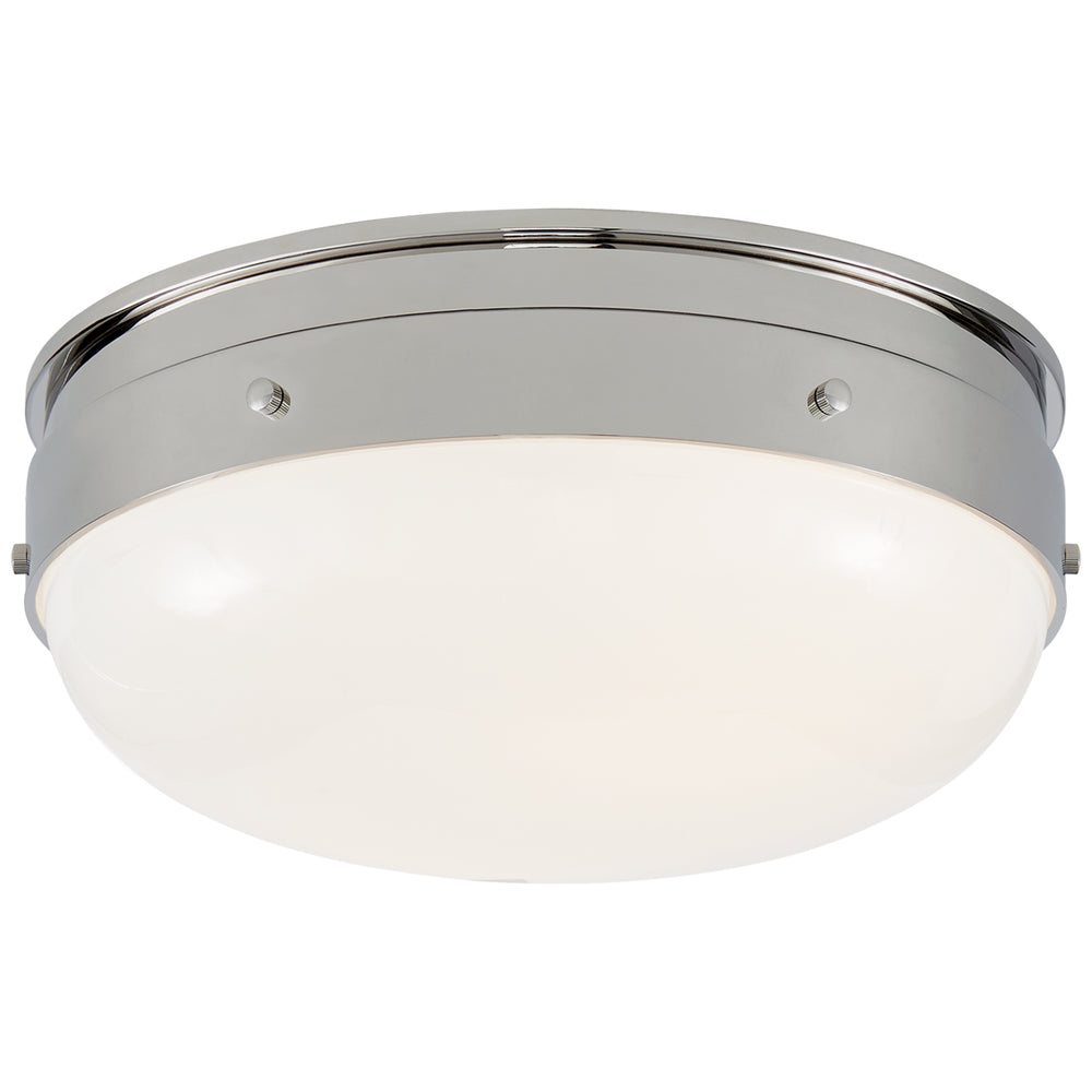 Visual Comfort Signature Canada - Two Light Flush Mount - Hicks - Polished Nickel- Union Lighting Luminaires Decor
