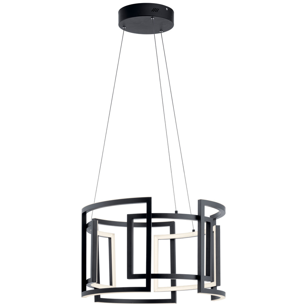 Kichler Canada - LED Chandelier - Melko - Black- Union Lighting Luminaires Decor