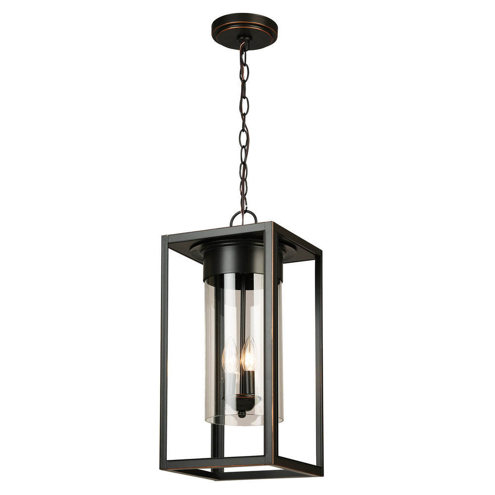 Eglo Canada - Three Light Outdoor Pendant - Walker Hill - Oil Rubbed Bronze- Union Lighting Luminaires Decor