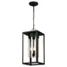 Eglo Canada - One Light Outdoor Pendant - Walker Hill - Matte Black- Union Lighting Luminaires Decor