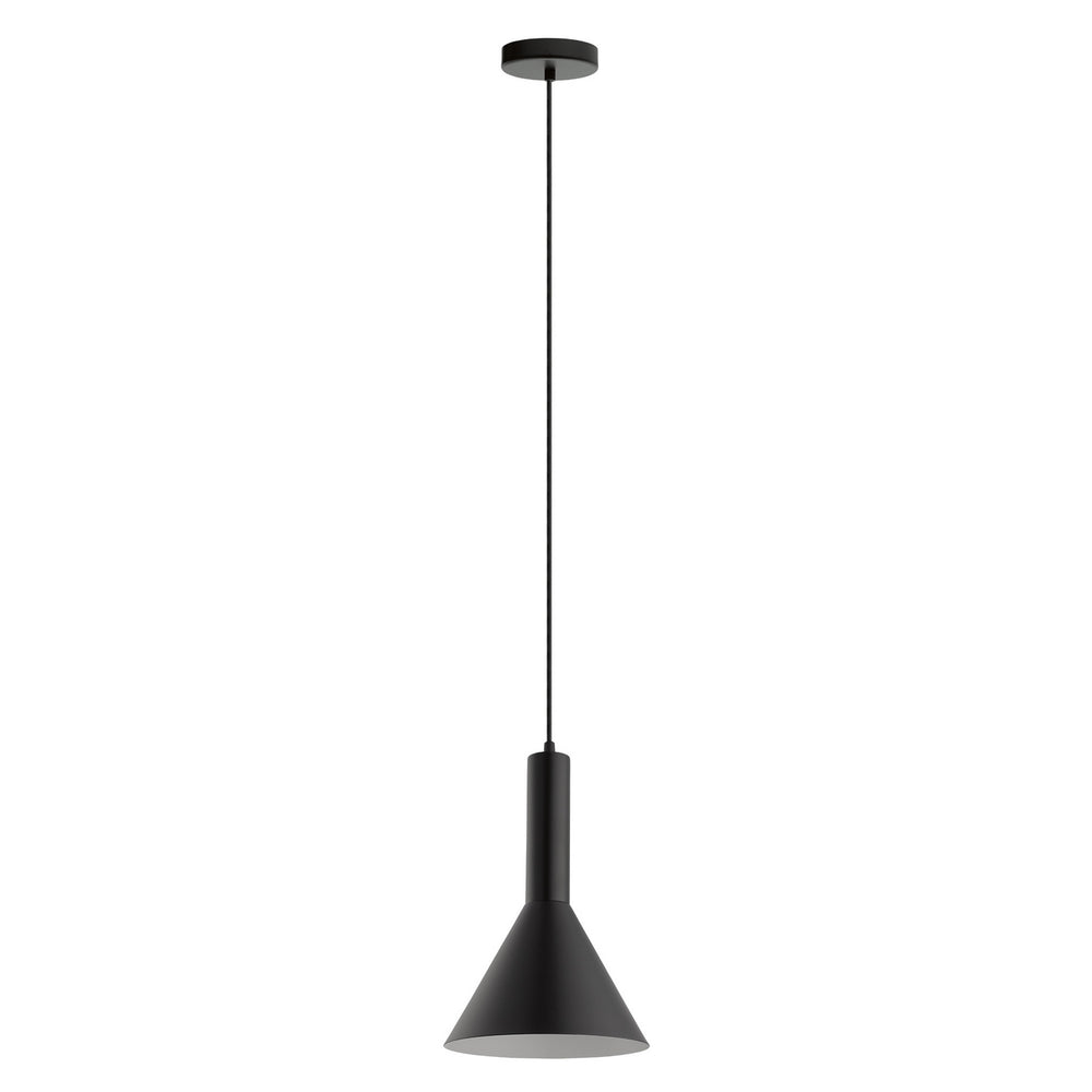Eglo Canada - One Light Pendant - Canalello - Matte Black- Union Lighting Luminaires Decor