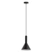 Eglo Canada - One Light Pendant - Canalello - Matte Black- Union Lighting Luminaires Decor