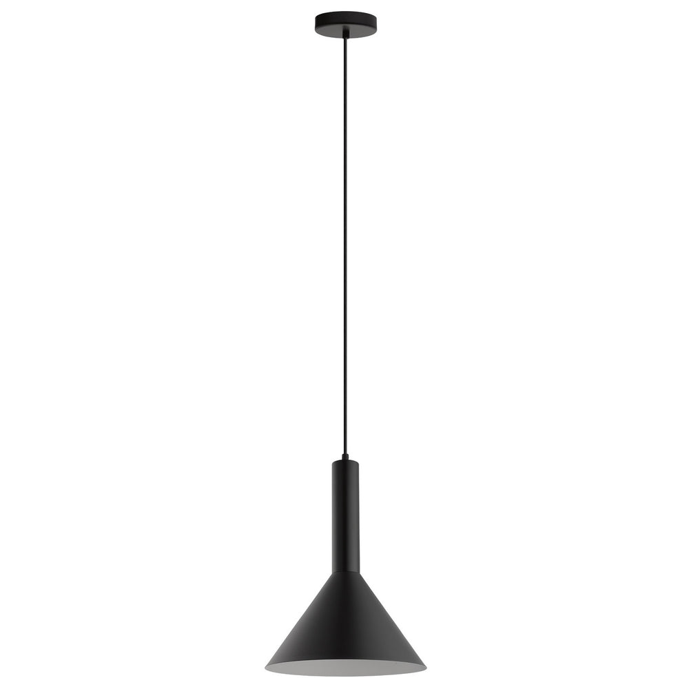 Eglo Canada - One Light Pendant - Canalello - Matte Black- Union Lighting Luminaires Decor