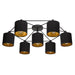 Eglo Canada - Seven Light Ceiling Mount - Staiti - Black- Union Lighting Luminaires Decor
