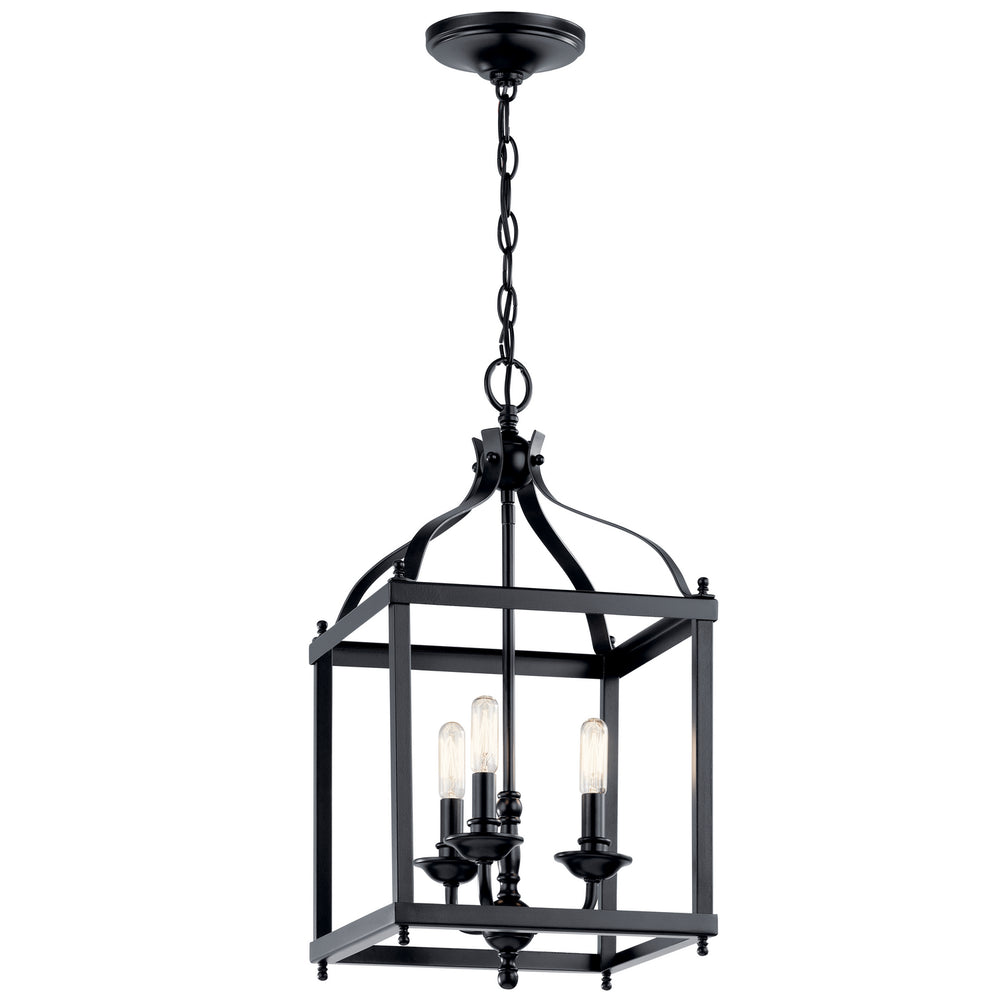 Kichler Canada - Three Light Pendant - Larkin - Black- Union Lighting Luminaires Decor
