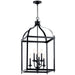 Kichler Canada - Six Light Foyer Chandelier - Larkin - Black- Union Lighting Luminaires Decor