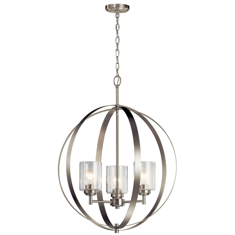 Kichler Canada - Three Light Chandelier - Winslow - Brushed Nickel- Union Lighting Luminaires Decor