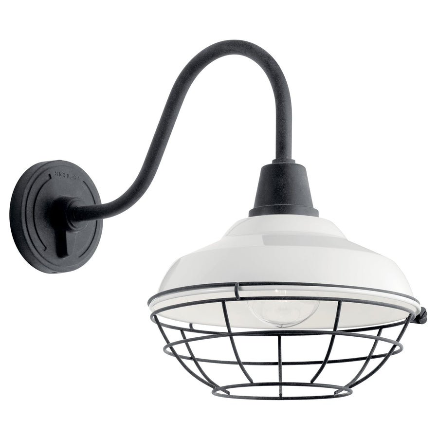 Kichler Canada - One Light Outdoor Wall Mount - Pier - White- Union Lighting Luminaires Decor