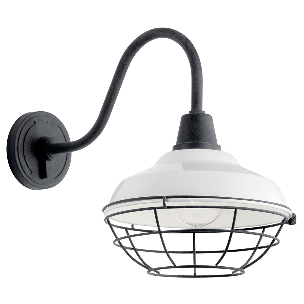 Kichler Canada - One Light Outdoor Wall Mount - Pier - White- Union Lighting Luminaires Decor