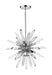Z-Lite Canada - Six Light Chandelier - Burst - Chrome- Union Lighting Luminaires Decor