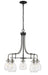 Z-Lite Canada - Five Light Chandelier - Kraken - Matte Black / Brushed Nickel- Union Lighting Luminaires Decor