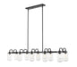 Z-Lite Canada - Ten Light Linear Chandelier - Delaney - Matte Black- Union Lighting Luminaires Decor