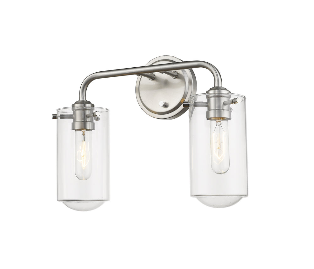 Z-Lite Canada - Two Light Vanity - Delaney - Brushed Nickel- Union Lighting Luminaires Decor