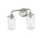 Z-Lite Canada - Two Light Vanity - Delaney - Brushed Nickel- Union Lighting Luminaires Decor
