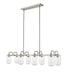 Z-Lite Canada - Eight Light Linear Chandelier - Delaney - Brushed Nickel- Union Lighting Luminaires Decor