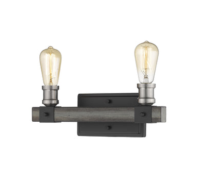 Z-Lite Canada - Two Light Vanity - Kirkland - Ashen Barnboard- Union Lighting Luminaires Decor