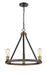 Z-Lite Canada - Three Light Chandelier - Kirkland - Rustic Mahogany- Union Lighting Luminaires Decor