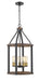 Z-Lite Canada - Five Light Chandelier - Kirkland - Rustic Mahogany- Union Lighting Luminaires Decor