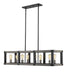 Z-Lite Canada - Eight Light Linear Chandelier - Kirkland - Ashen Barnboard- Union Lighting Luminaires Decor