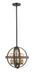 Z-Lite Canada - Three Light Pendant - Kirkland - Rustic Mahogany- Union Lighting Luminaires Decor