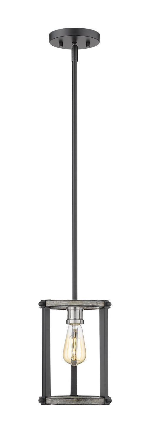 Z-Lite Canada - One Light Pendant - Kirkland - Ashen Barnboard- Union Lighting Luminaires Decor