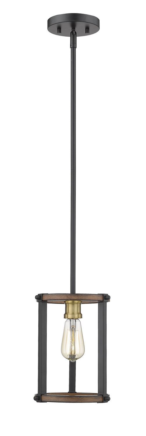 Z-Lite Canada - One Light Pendant - Kirkland - Rustic Mahogany- Union Lighting Luminaires Decor