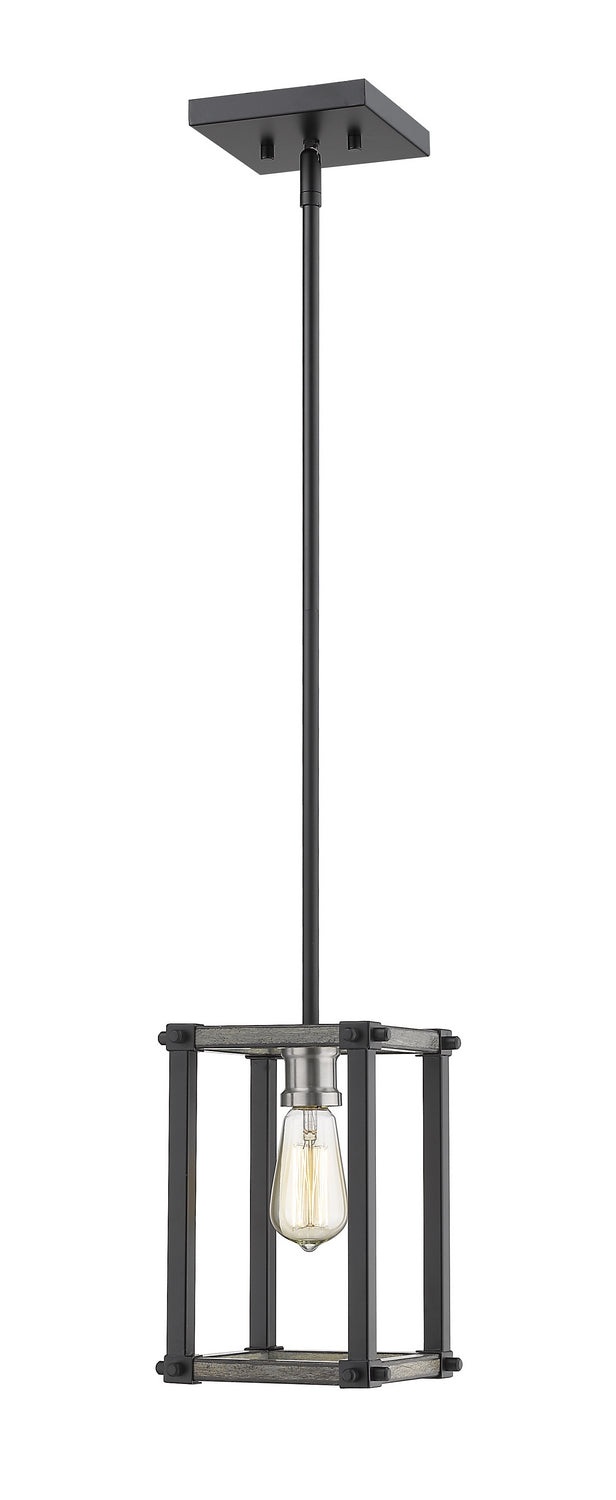 Z-Lite Canada - One Light Pendant - Kirkland - Ashen Barnboard- Union Lighting Luminaires Decor