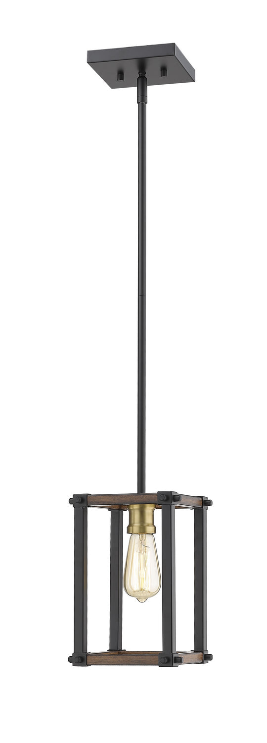 Z-Lite Canada - One Light Pendant - Kirkland - Rustic Mahogany- Union Lighting Luminaires Decor