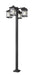 Z-Lite Canada - Four Light Outdoor Post Mounted Fixture - Portland - Black- Union Lighting Luminaires Decor