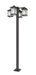 Z-Lite Canada - Four Light Outdoor Post Mounted Fixture - Portland - Oil Rubbed Bronze- Union Lighting Luminaires Decor