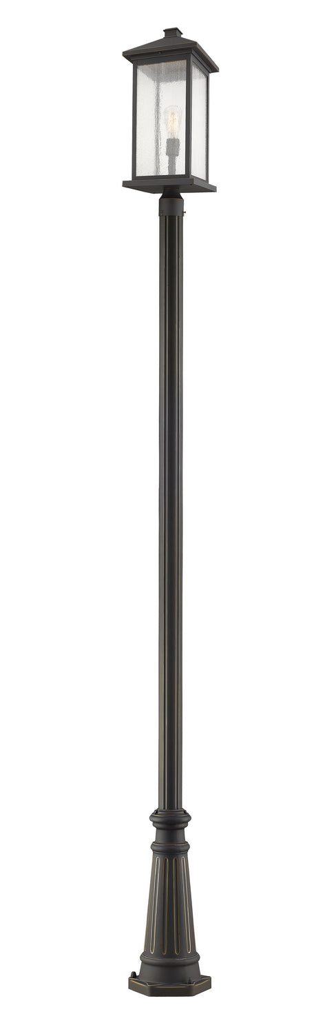 Z-Lite Canada - One Light Outdoor Post Mounted Fixture - Portland - Oil Rubbed Bronze- Union Lighting Luminaires Decor