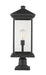 Z-Lite Canada - One Light Outdoor Pier Mounted Fixture - Portland - Black- Union Lighting Luminaires Decor