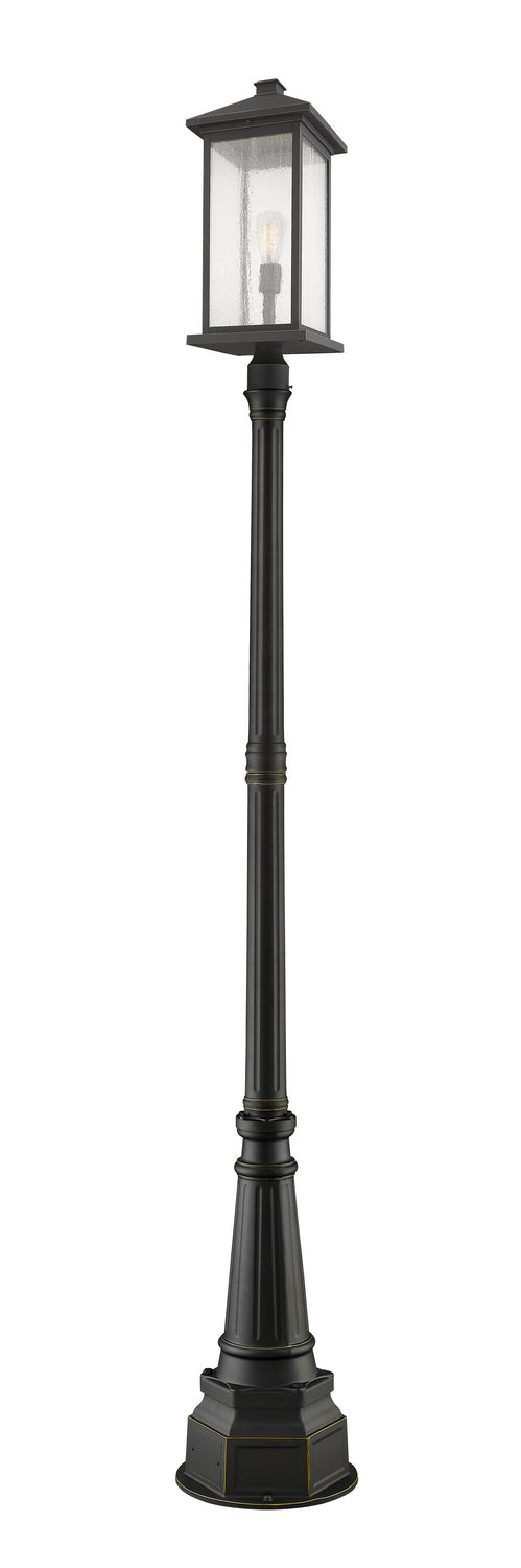 Z-Lite Canada - One Light Outdoor Post Mounted Fixture - Portland - Oil Rubbed Bronze- Union Lighting Luminaires Decor