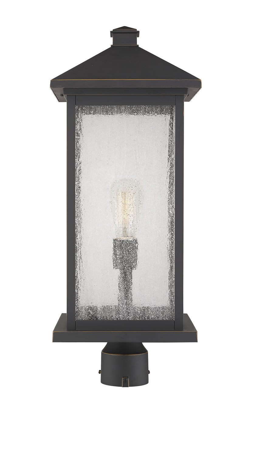 Z-Lite Canada - One Light Outdoor Post Mount Fixture - Portland - Oil Rubbed Bronze- Union Lighting Luminaires Decor