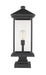 Z-Lite Canada - One Light Outdoor Pier Mounted Fixture - Portland - Black- Union Lighting Luminaires Decor