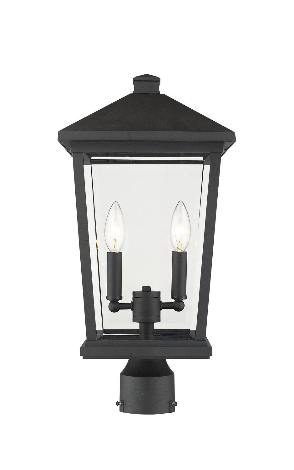 Z-Lite Canada - Two Light Outdoor Post Mount Fixture - Beacon - Black- Union Lighting Luminaires Decor